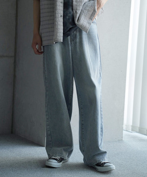 【WEB限定/11.5ozデニム】11.5oz5ポケットワイドストレートパンツ