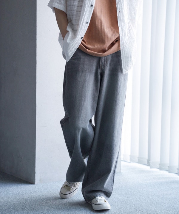 【WEB限定/11.5ozデニム】11.5oz5ポケットワイドストレートパンツ 詳細画像 11