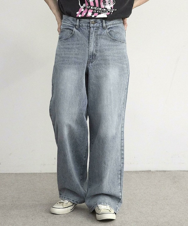 【WEB限定/11.5ozデニム】11.5oz5ポケットワイドストレートパンツ 詳細画像 12