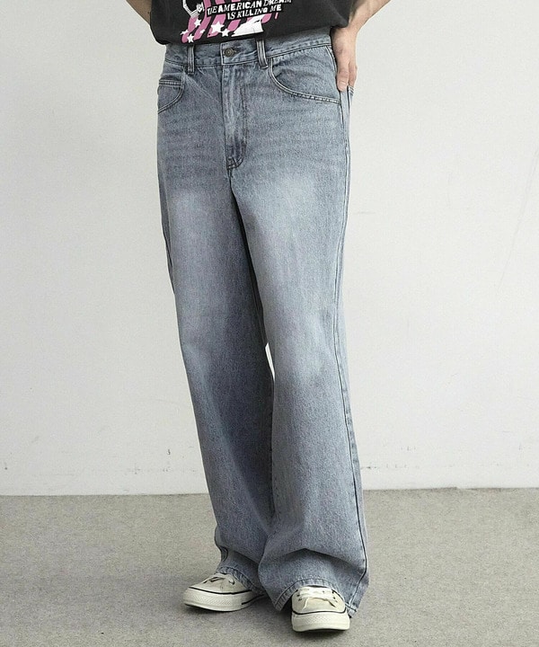 【WEB限定/11.5ozデニム】11.5oz5ポケットワイドストレートパンツ 詳細画像 13
