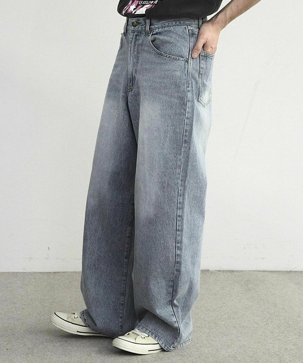 【WEB限定/11.5ozデニム】11.5oz5ポケットワイドストレートパンツ 詳細画像 14