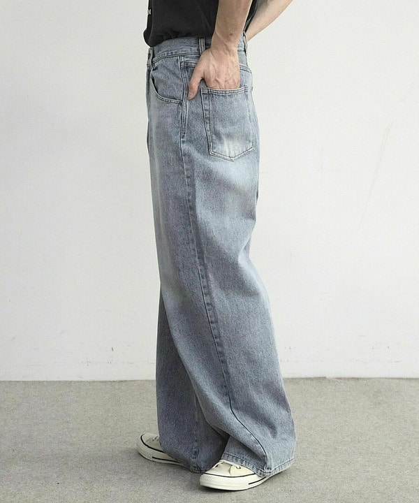 【WEB限定/11.5ozデニム】11.5oz5ポケットワイドストレートパンツ 詳細画像 15