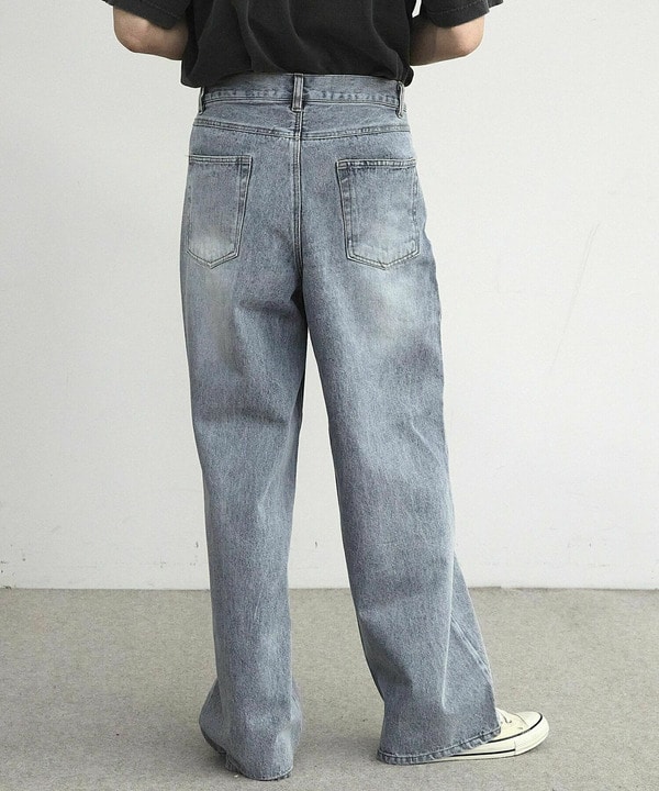 【WEB限定/11.5ozデニム】11.5oz5ポケットワイドストレートパンツ 詳細画像 16