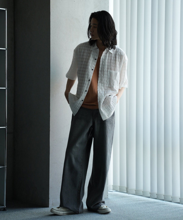 【WEB限定/11.5ozデニム】11.5oz5ポケットワイドストレートパンツ 詳細画像 3