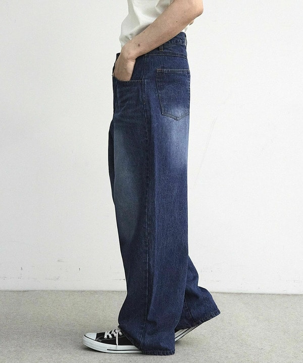【WEB限定/11.5ozデニム】11.5oz5ポケットワイドストレートパンツ 詳細画像 30
