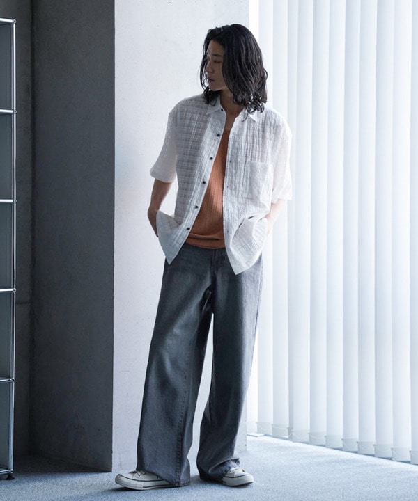 【WEB限定/11.5ozデニム】11.5oz5ポケットワイドストレートパンツ 詳細画像 8