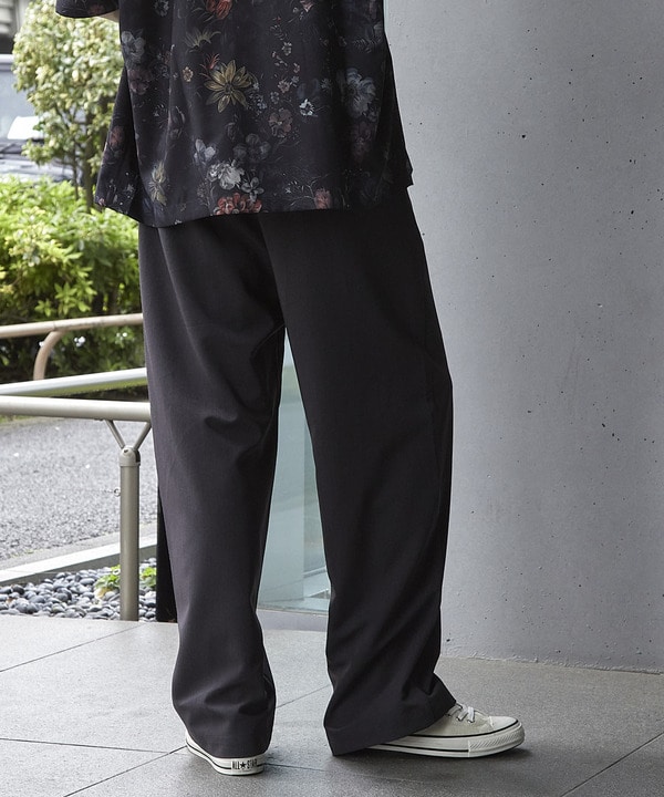TRストレッチタックワイドテーパードパンツ 詳細画像 22