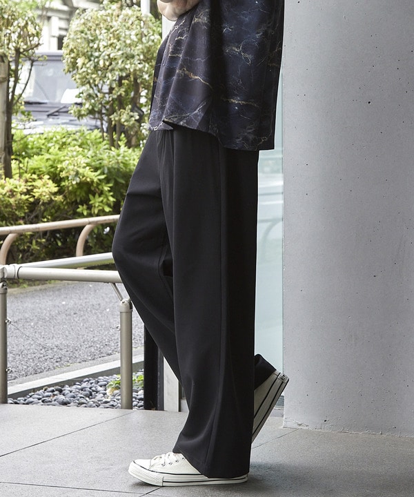 TRストレッチタックワイドテーパードパンツ 詳細画像 28