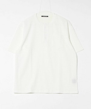 スラブヘンリーネックｔシャツ