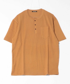 スラブヘンリーネックｔシャツ