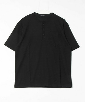 スラブヘンリーネックｔシャツ