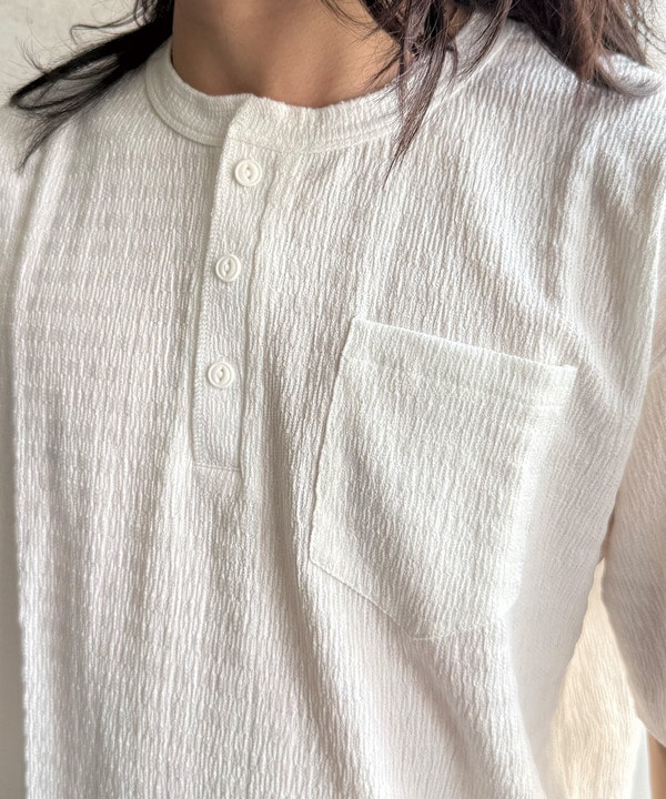 スラブヘンリーネックｔシャツ 詳細画像 3