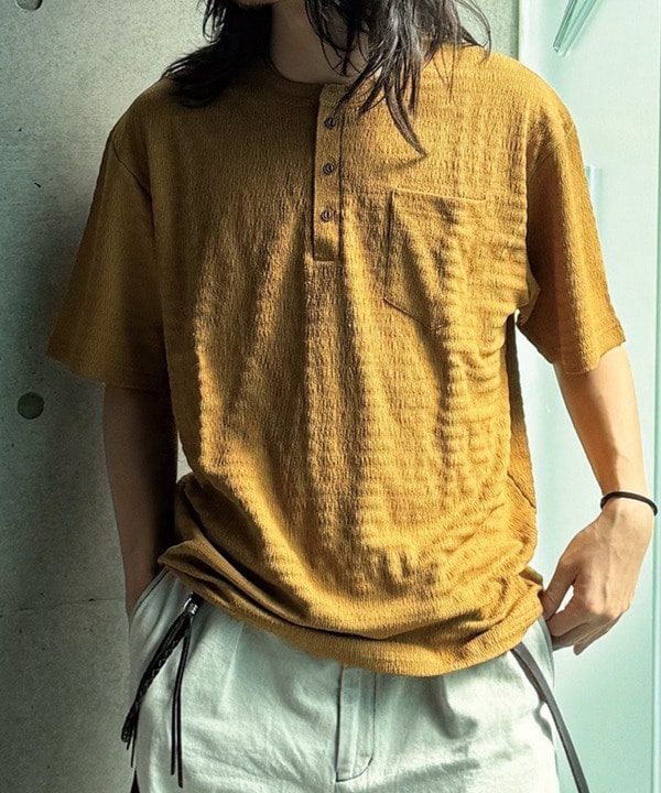 スラブヘンリーネックｔシャツ 詳細画像 6