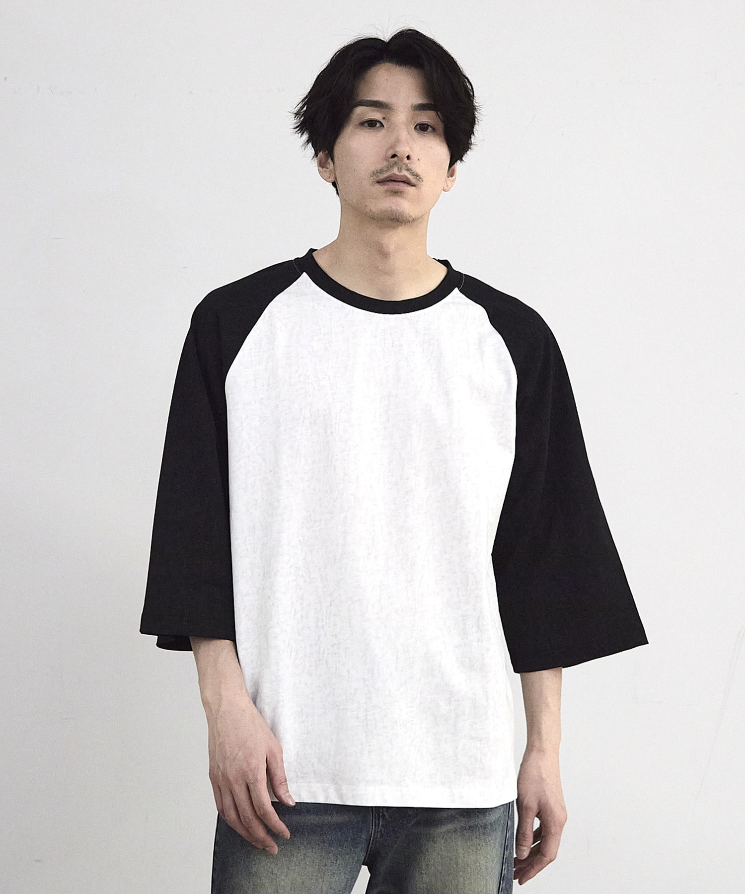 売れ筋新商品 古着風ウォッシュ加工ラグランTシャツ｜メンズファッション通販 トップス