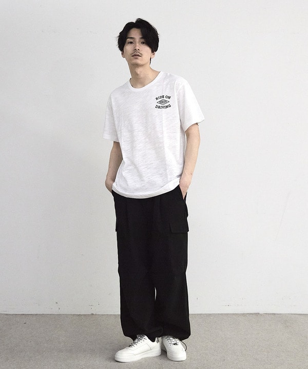 スラブフロッキーロゴプリントＴシャツ 詳細画像 1
