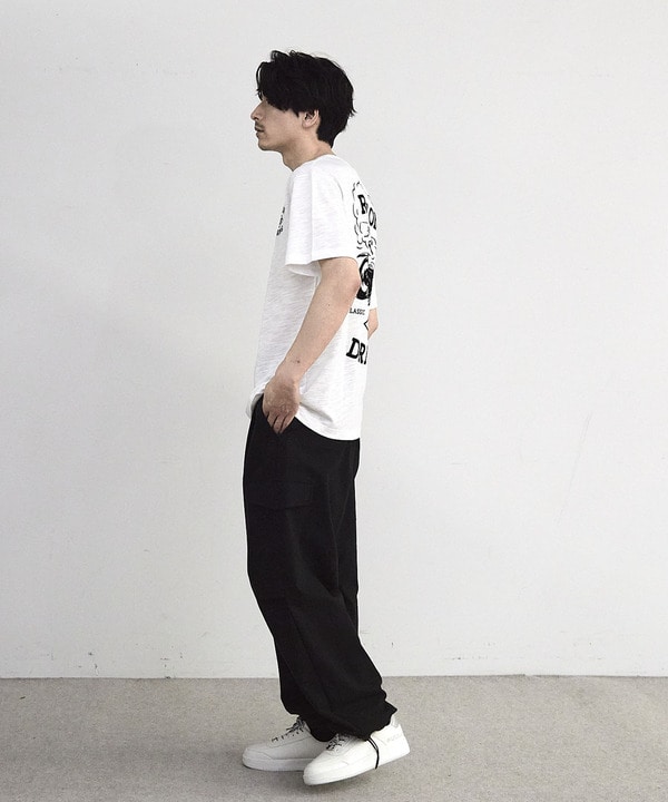 スラブフロッキーロゴプリントＴシャツ 詳細画像 6