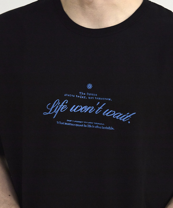 カットオフロゴプリント刺繡Ｔシャツ 詳細画像 21