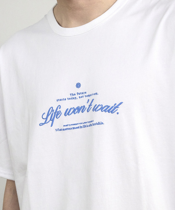 カットオフロゴプリント刺繡Ｔシャツ 詳細画像 9