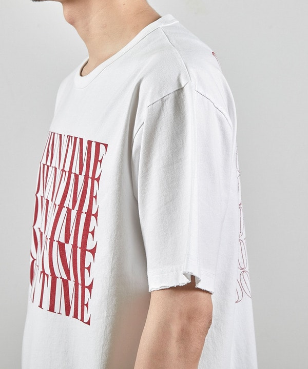 ダメージ加工ロゴプリントTシャツ 詳細画像 10