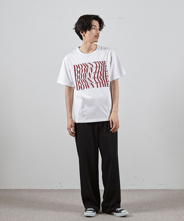 ダメージ加工ロゴプリントTシャツ 詳細画像 3