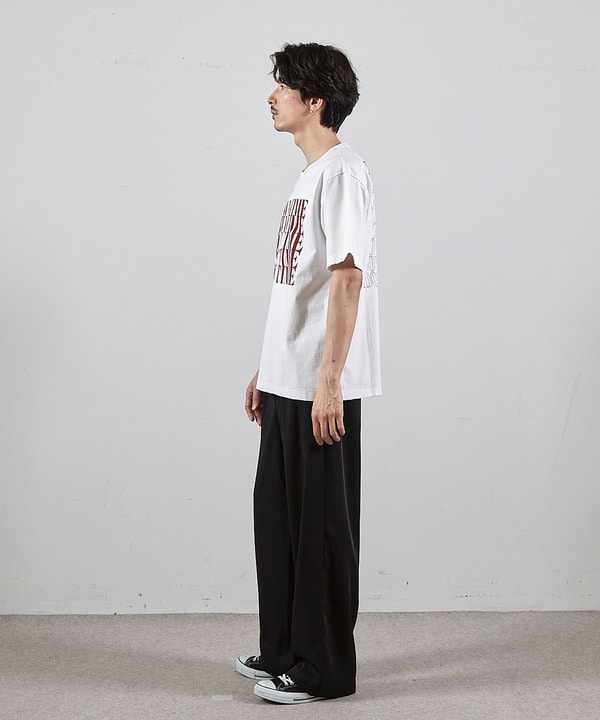 ダメージ加工ロゴプリントTシャツ 詳細画像 4