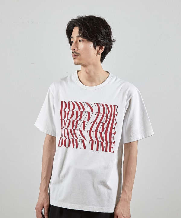 ダメージ加工ロゴプリントTシャツ 詳細画像 6