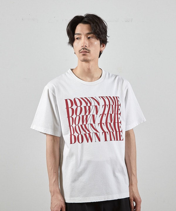 ダメージ加工ロゴプリントTシャツ 詳細画像 7
