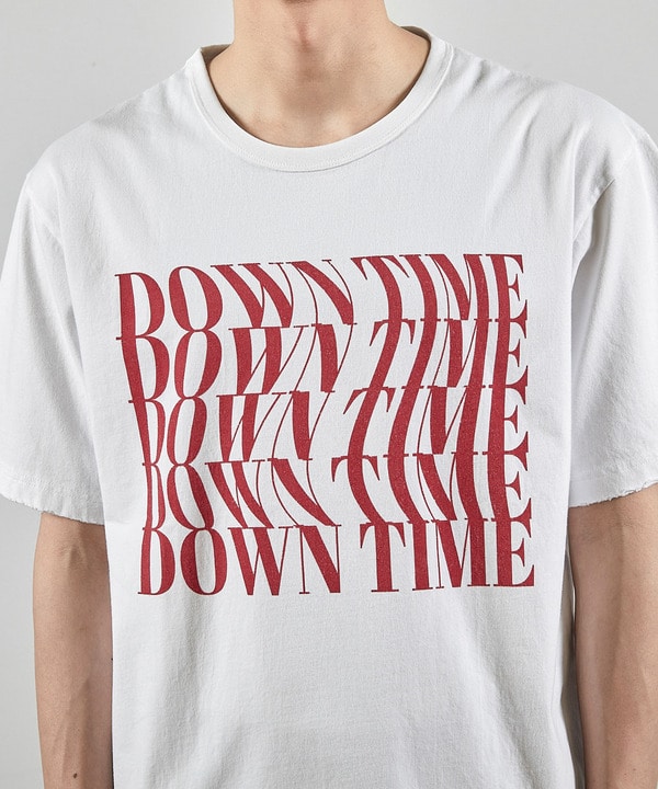 ダメージ加工ロゴプリントTシャツ 詳細画像 9