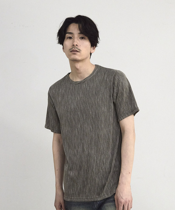 ストライプジャガード杢Tシャツ 詳細画像 14