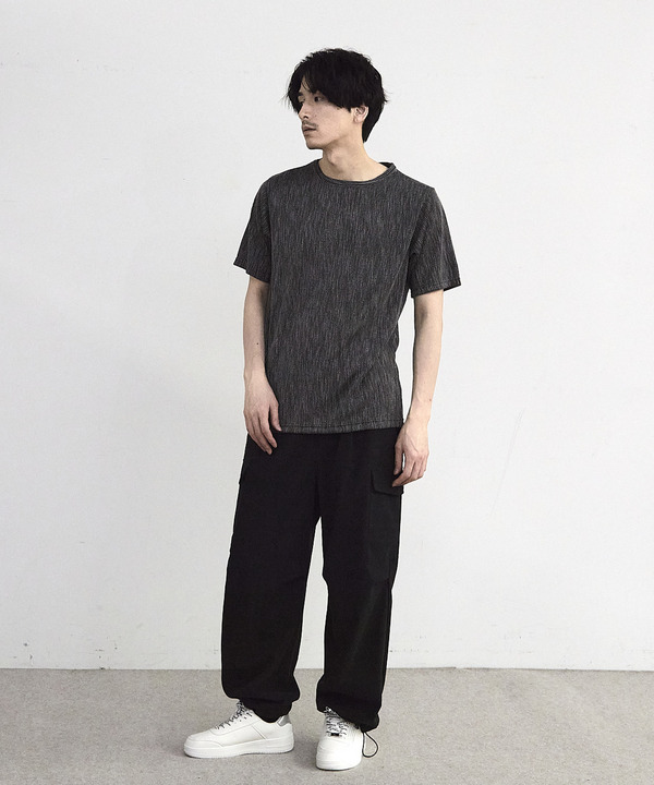 ストライプジャガード杢Tシャツ 詳細画像 18