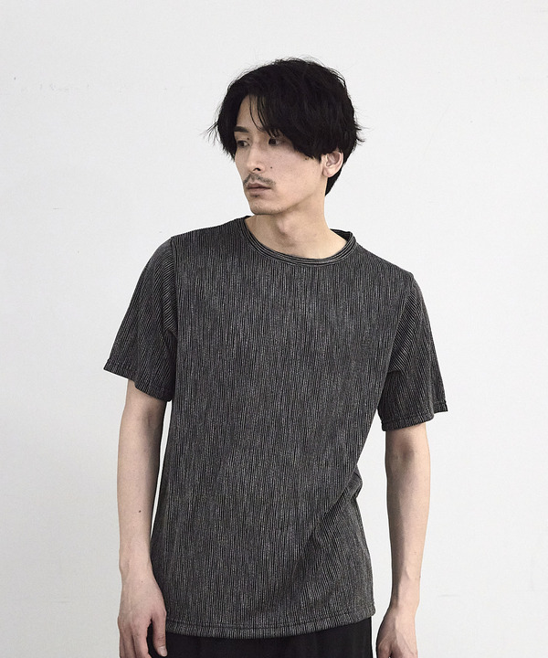 ストライプジャガード杢Tシャツ 詳細画像 22