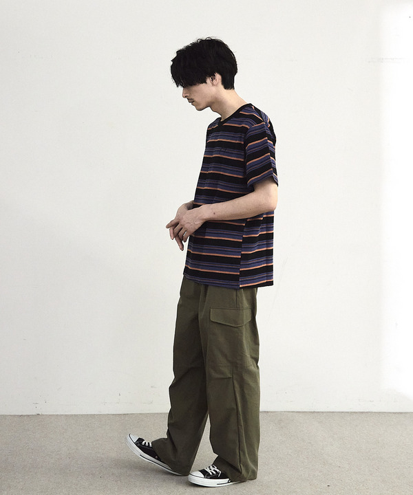 ダメージ加工ボーダーTシャツ 詳細画像 14