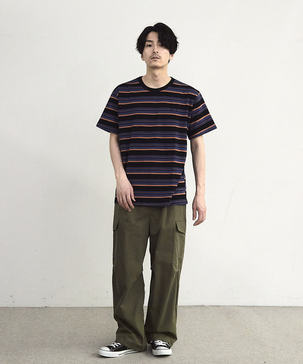 ダメージ加工ボーダーTシャツ 詳細画像 2