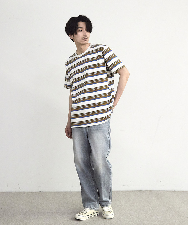 ダメージ加工ボーダーTシャツ 詳細画像 3