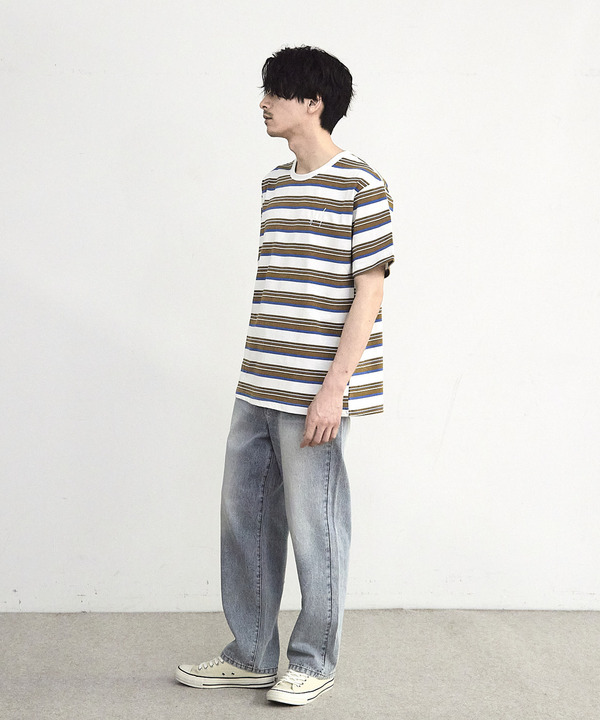 ダメージ加工ボーダーTシャツ 詳細画像 4