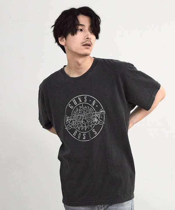 【GOOD ROCK SPEED】プリントTシャツ（Guns N' Roses/ガンズアンドローゼズ） 詳細画像 チャコールグレー 1