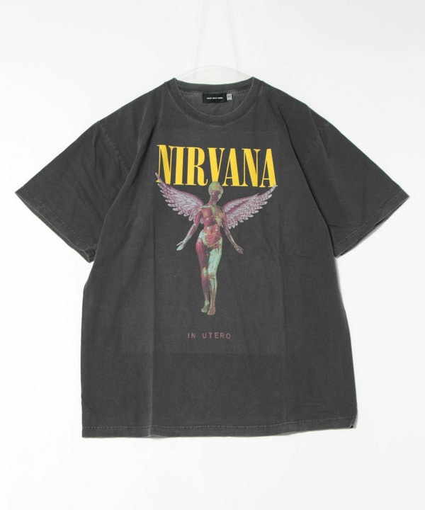 【GOOD ROCK SPEED】プリントTシャツ（NIRVANA/ニルヴァーナ） 詳細画像 チャコールグレー 1