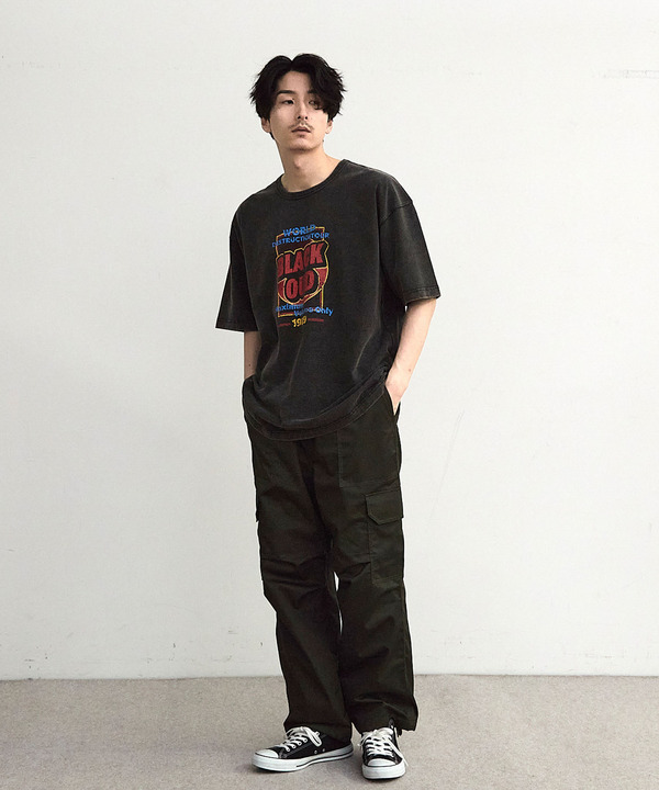 古着風ピグメントロゴプリントTシャツ 詳細画像 10