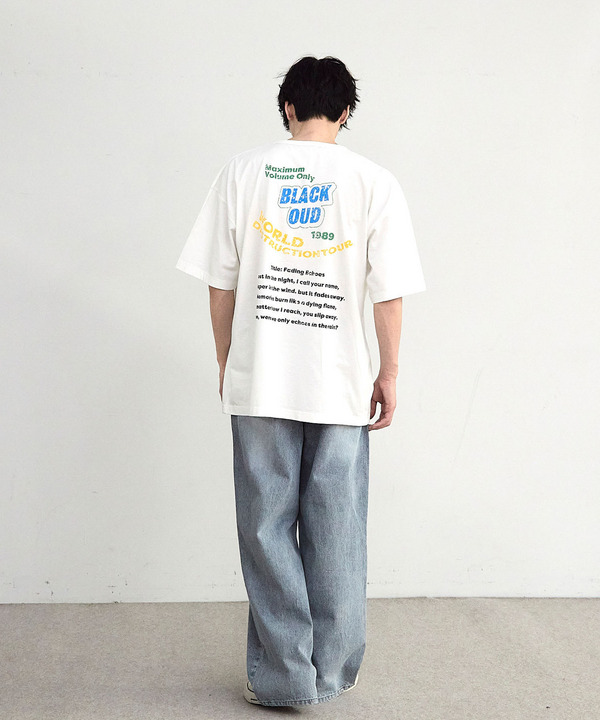 古着風ピグメントロゴプリントTシャツ 詳細画像 4