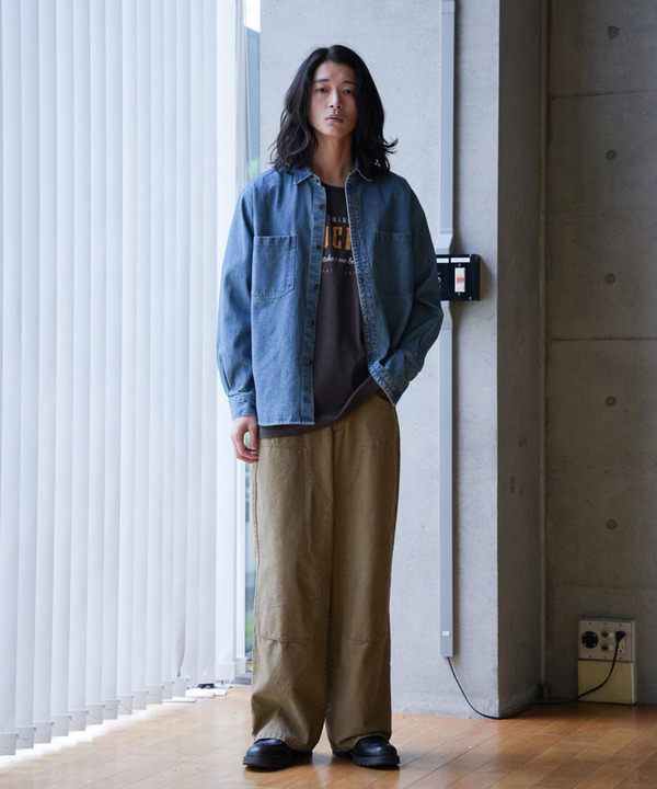 9ozスラブデニムワークシャツ 詳細画像 1