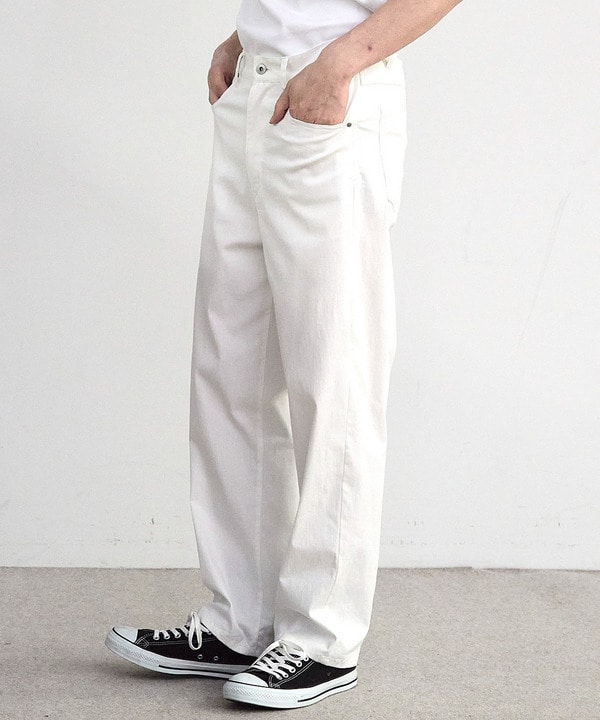 ストレッチカツラギルーズストレートパンツ 詳細画像 3
