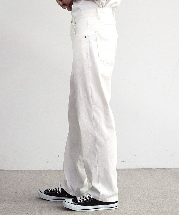 ストレッチカツラギルーズストレートパンツ 詳細画像 5