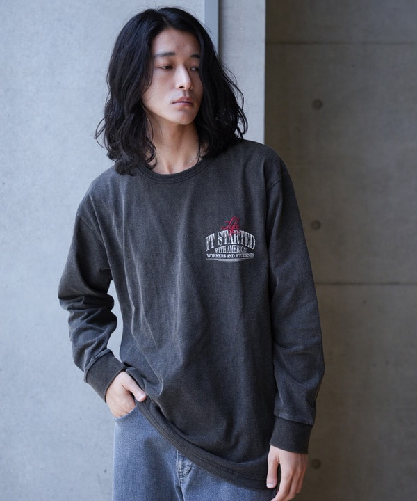 ピグメントウォッシュ加工ロゴロンT 詳細画像 10