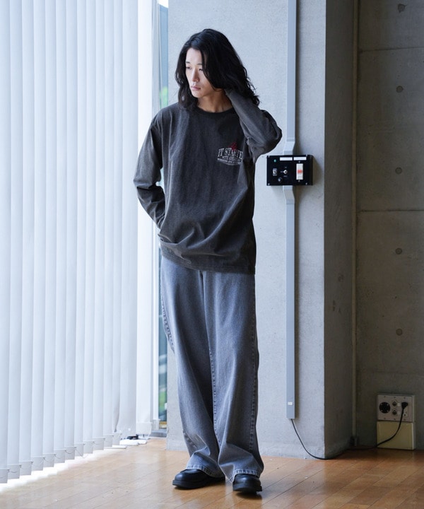 ピグメントウォッシュ加工ロゴロンT 詳細画像 2