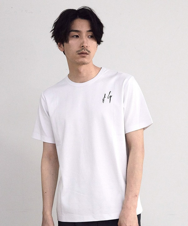 シルケットバックロゴプリントTシャツ 詳細画像 ホワイト 1