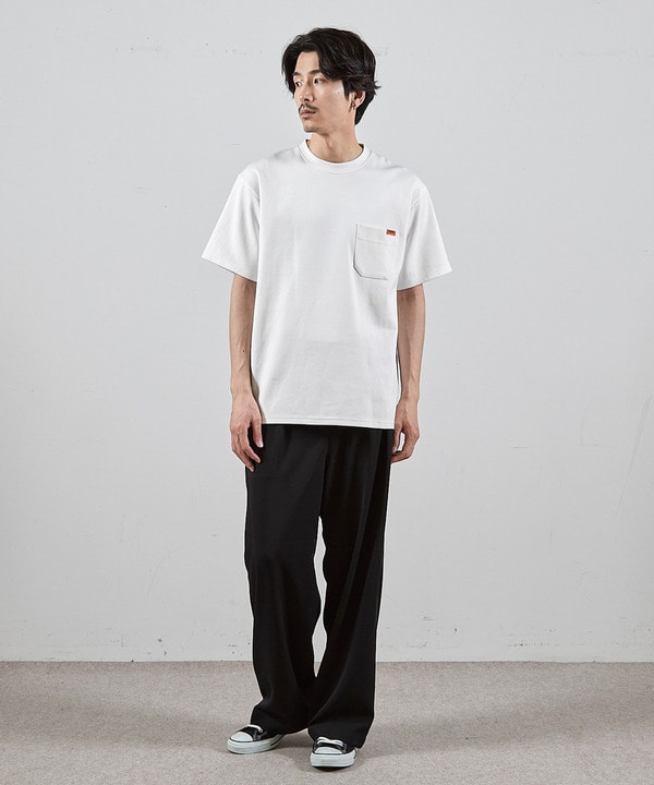 ユニバーサルオーバーオール別注バックプリントロゴししゅうポケットTシャツ 詳細画像 1