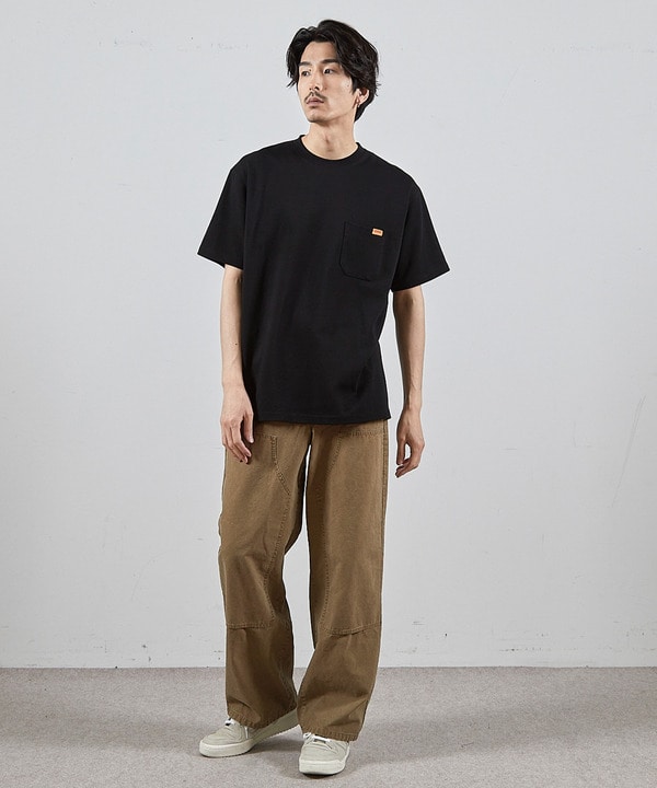 ユニバーサルオーバーオール別注バックプリントロゴししゅうポケットTシャツ 詳細画像 14