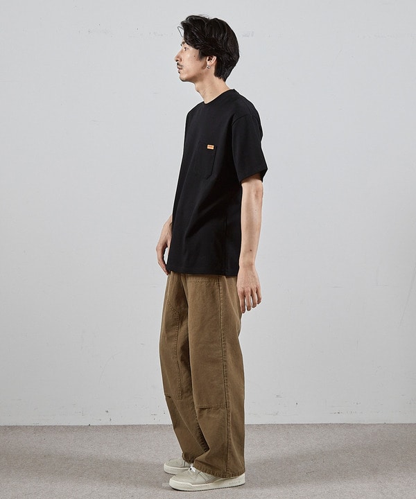 ユニバーサルオーバーオール別注バックプリントロゴししゅうポケットTシャツ 詳細画像 15