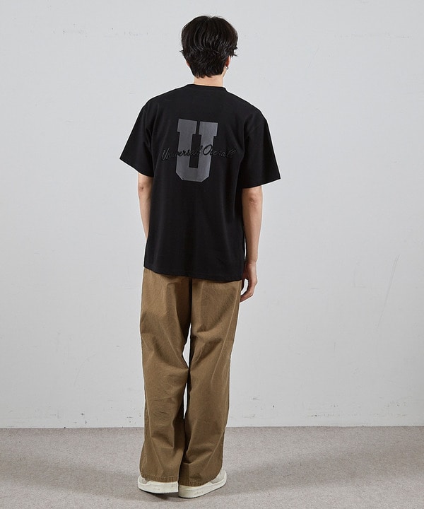 ユニバーサルオーバーオール別注バックプリントロゴししゅうポケットTシャツ 詳細画像 16