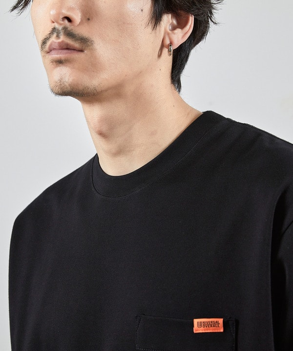ユニバーサルオーバーオール別注バックプリントロゴししゅうポケットTシャツ 詳細画像 19